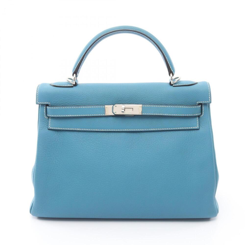 Hermes Kelly 32 2-Way Handbag, Inside Stitching, Leather, Taurillon Clemence ...